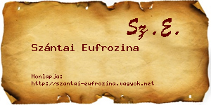 Szántai Eufrozina névjegykártya